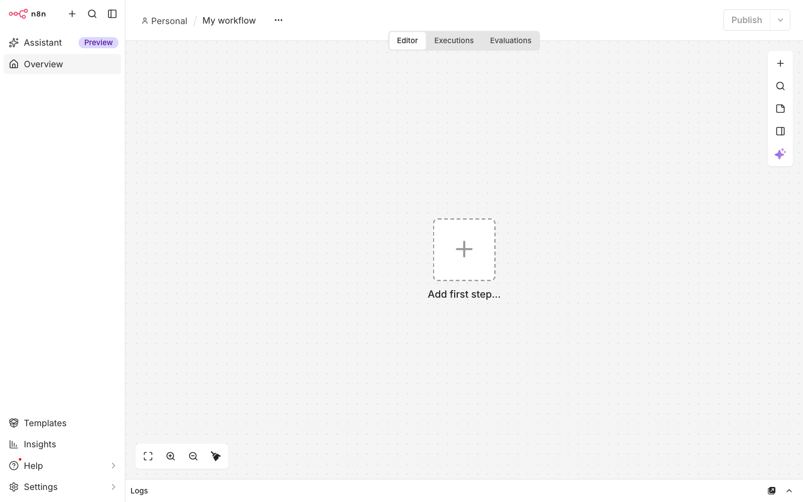 Hộp thoại Pasting this from an AI tool? hiện ra khi dán JSON workflow vào canvas n8n 2.43.5, có nút Skip và Connect n8n